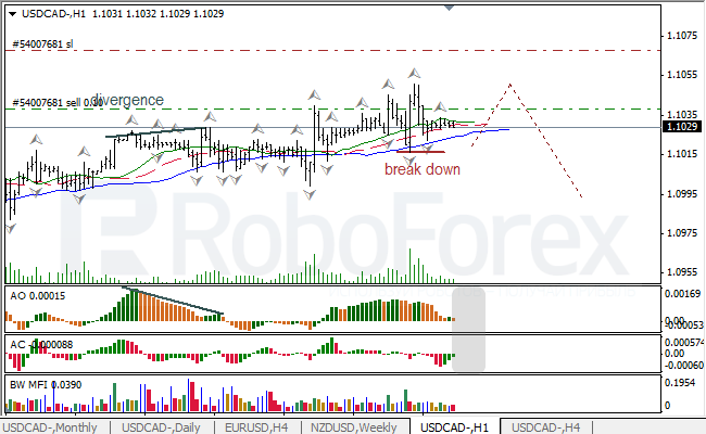 Анализ индикаторов Б. Вильямса для USD/CAD и NZD/USD на 24.04.2014