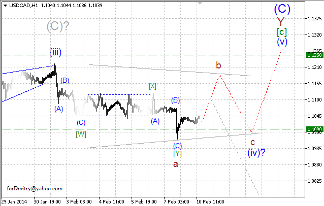 Новая цель? Волновой анализ USD/CAD на 10.02.2014